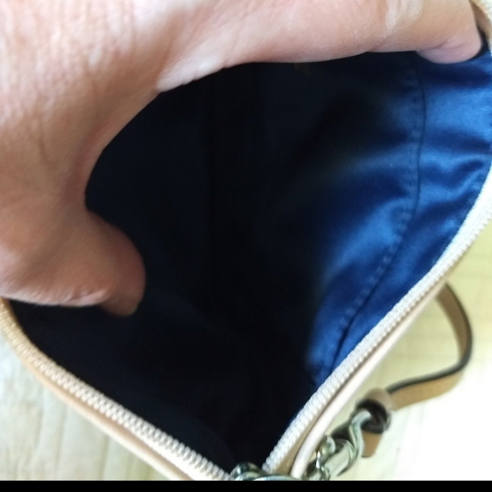 Vintage Coach Daisy Canvas Patchwork Wristlet Clu… - image 2